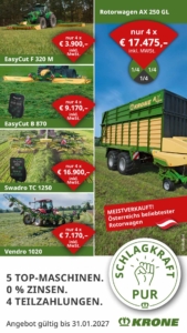 Aktionsblatt Krone Herbstaktion - Schlagkraft-PUR